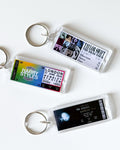 Concert Ticket Keychain