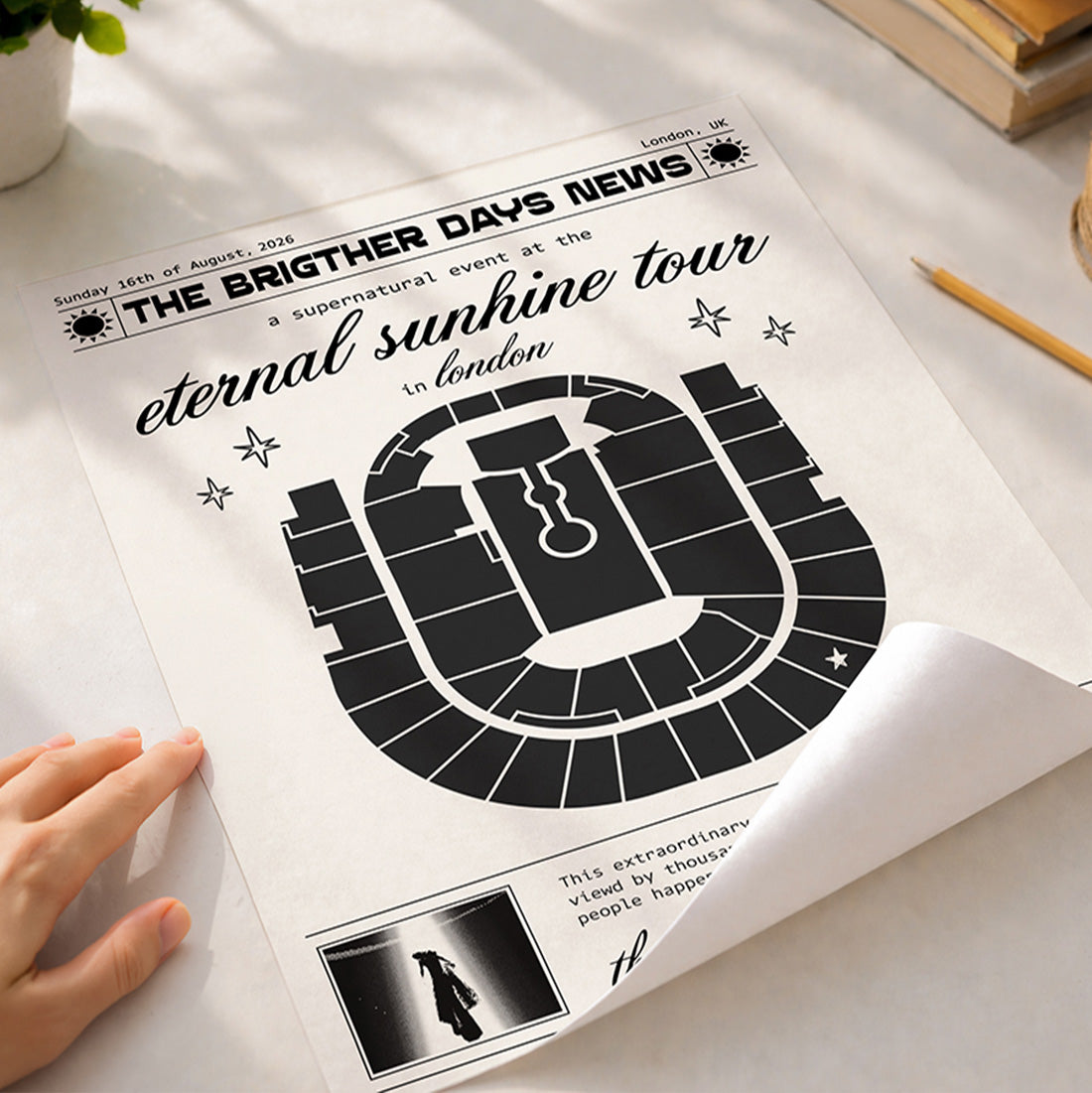 Eternal Sunshine Tour Concert Poster Custom