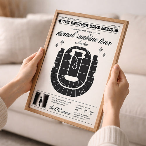 Eternal Sunshine Tour Concert Poster Custom