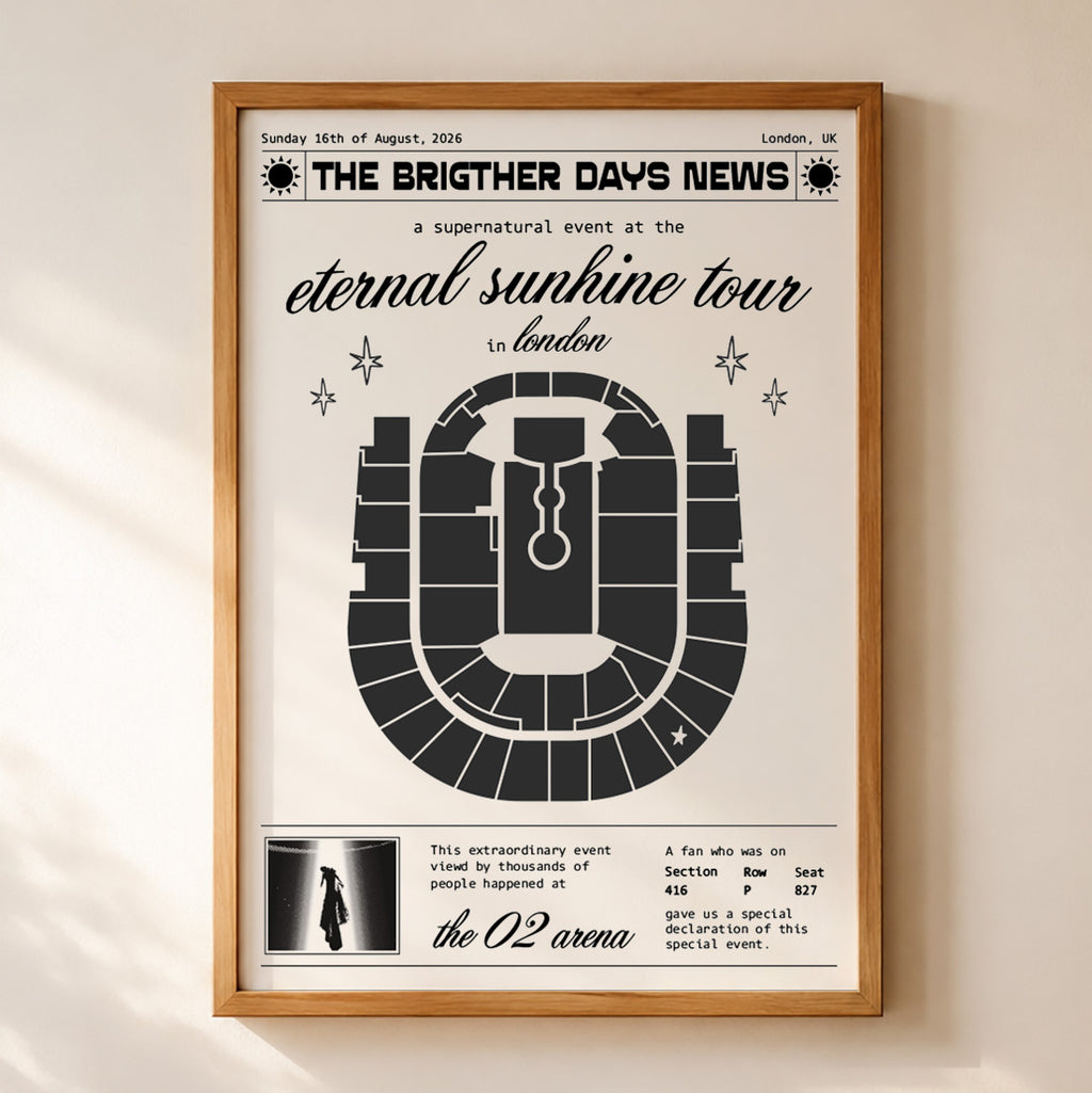 Eternal Sunshine Tour Concert Poster Custom