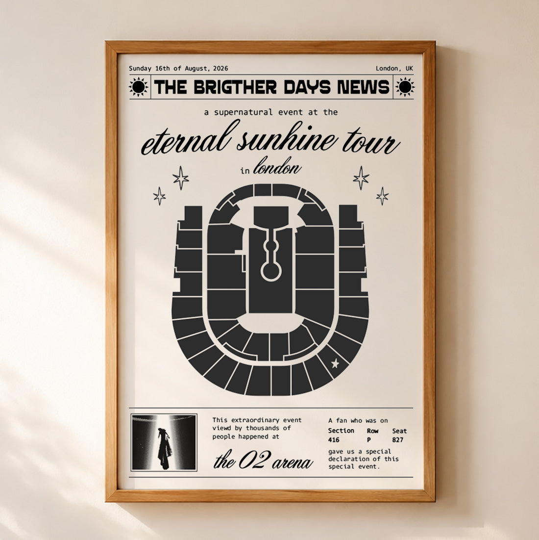 Eras Tour Concert Poster Custom